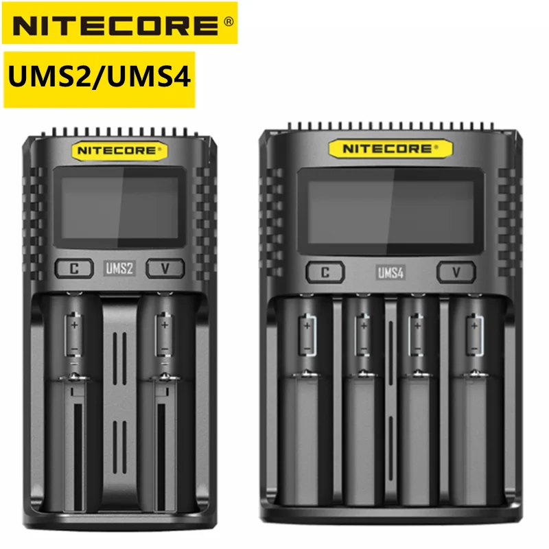 

Зарядное устройство Nitecore UMS4, UMS2, умная быстрая зарядка, 4 А, мощный ток, многофункциональное зарядное устройство USB