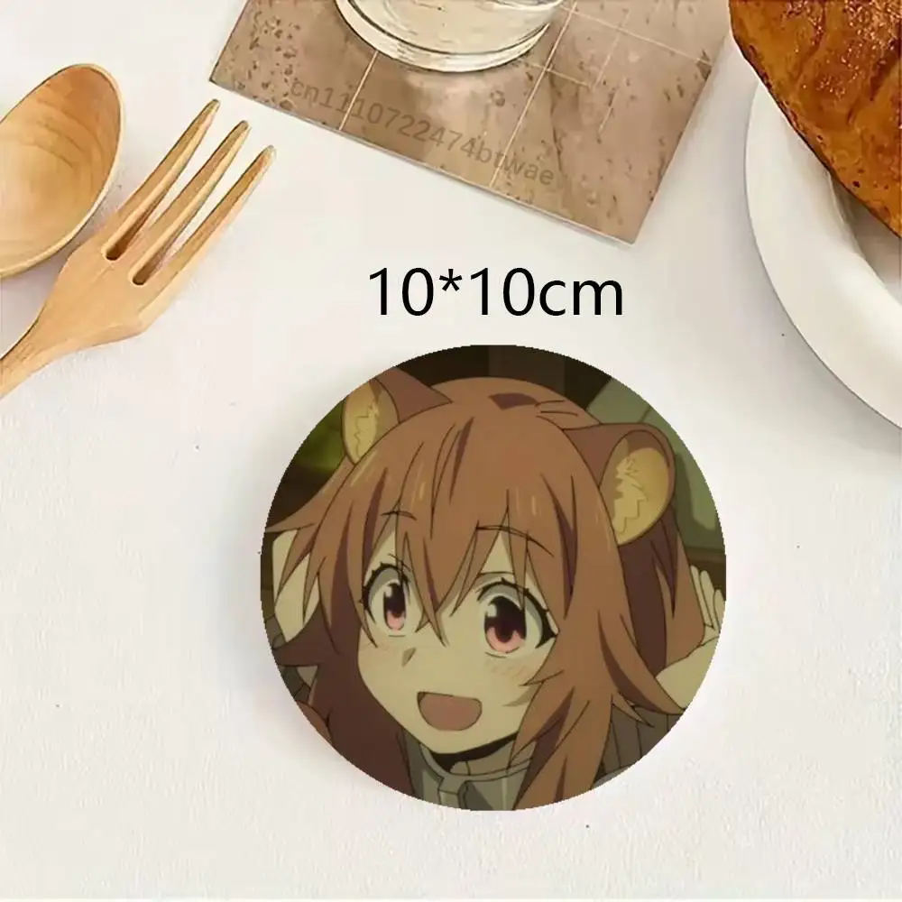 Фото Подставка для кружки S-Shield Hero TRotSH Raphtalia из дерева, термостойкая, для чая и кофе, декоративная подставка под посуду №4