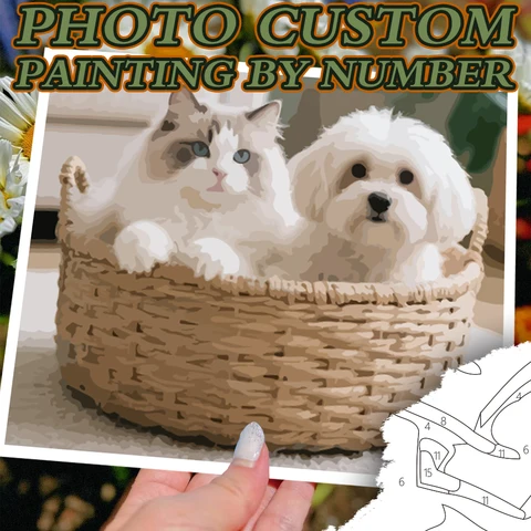 Набор для рисования по номерам RUOPOTY Портрет друзей