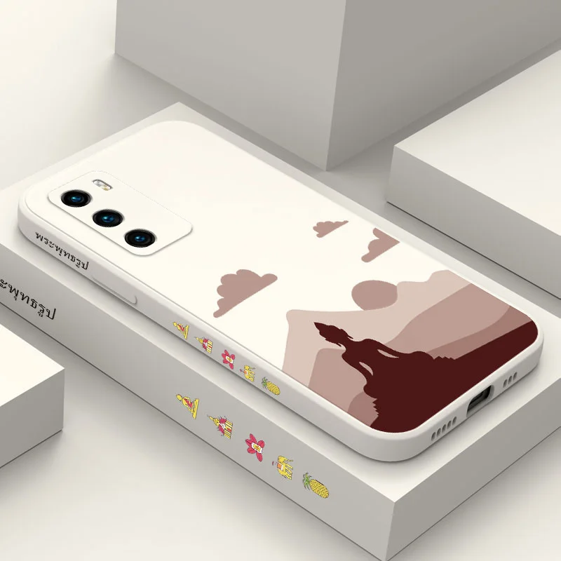 

Buddha Adventures Phone Case For Huawei P40 P50 P30 P20 Pro Lite Nova 5t Y7A Mate 40 30 20 Pro Lite Liquid Silicone Cover