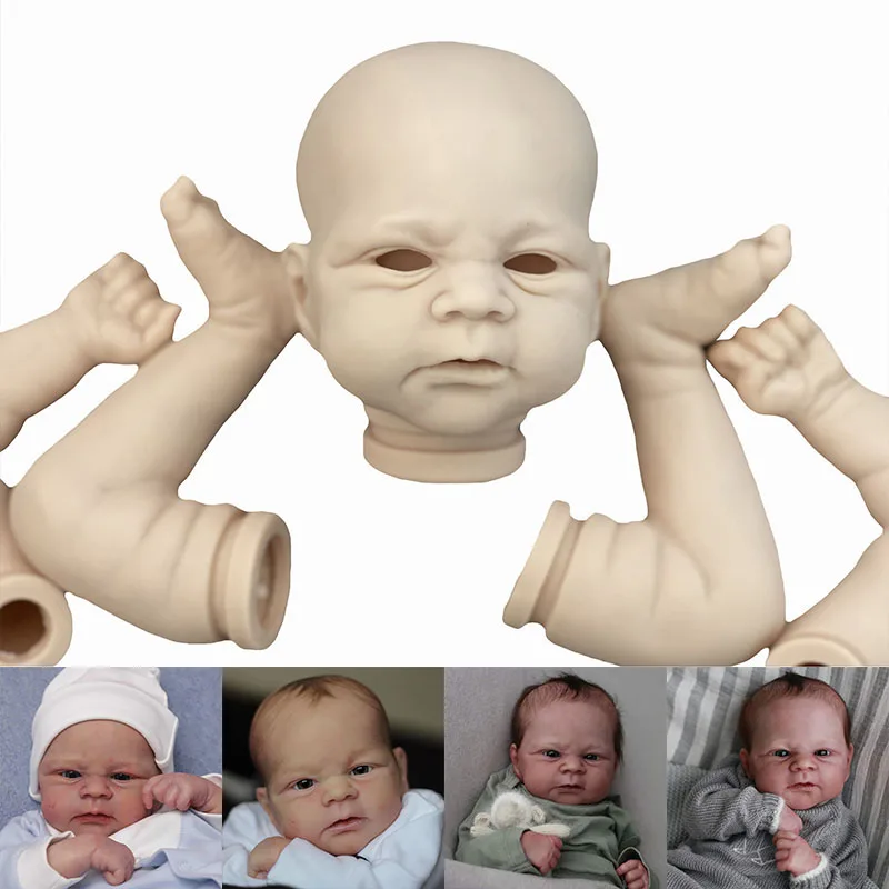 

18Inch Elijah Reborn Vinyl Doll Kit Flexible Soft Touch Unfinished Doll Parts Toys for Girls and Boys Birthday Christmas Gift