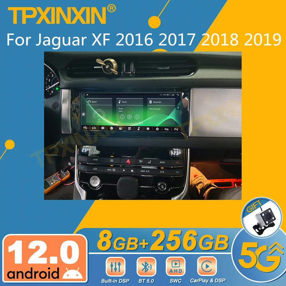 

Автомобильный радиоприемник для Jaguar XF 2016 2017 2018 2019 Android, 2Din стереоприемник, Авторадио, мультимедийный плеер с GPS Навигатором, экран головного устройства