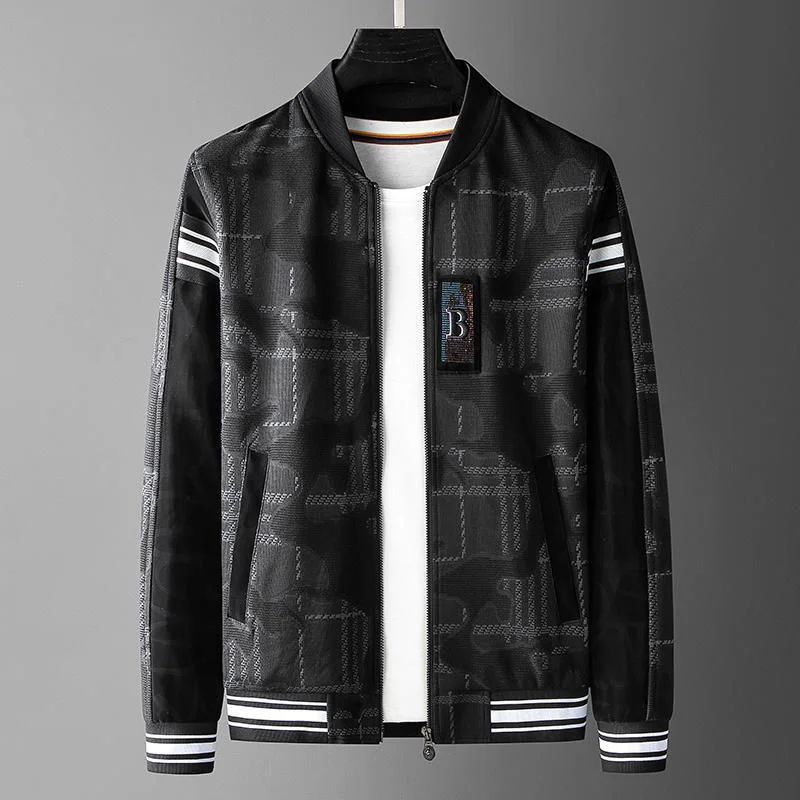 

Роскошная брендовая новая осенне-зимняя высококачественная жаккардовая куртка с воротником-стойкой и алмазной вышивкой