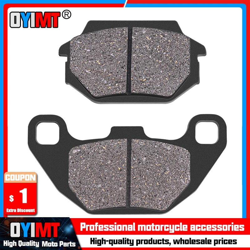 

Motorcycle Front and Rear Brake Pads for KYMCO Agility 50 R16 Carry 125 RS125 City 150 200i DJ50S DJ125S Like 150i 200i Noodoe
