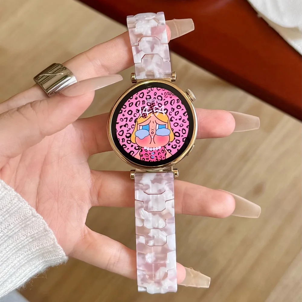 Фото Сменный браслет для Samsung Galaxy Watch 7/6/5/4 40 мм 44 мм, ремешок из полимерной смолы 20 мм с пряжкой из нержавеющей стали №2