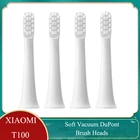 Мягкие вакуумные сменные насадки DuPont для XIAOMI T100 звуковая электрическая зубная щетка отбеливание Чистящая щетина щетка насадки