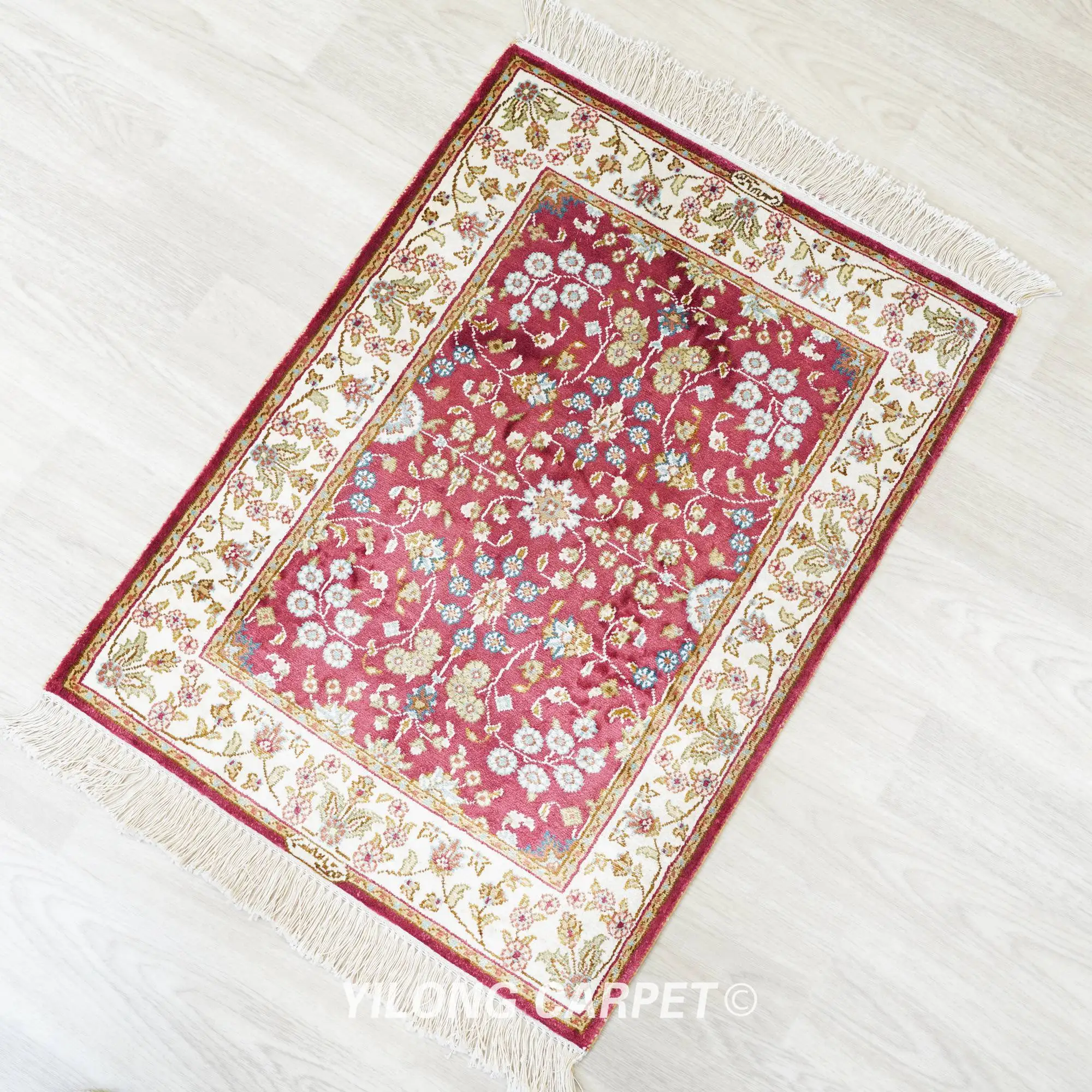 50x68 см ручной работы персидский Дизайнерский ковер небольшого размера красочный