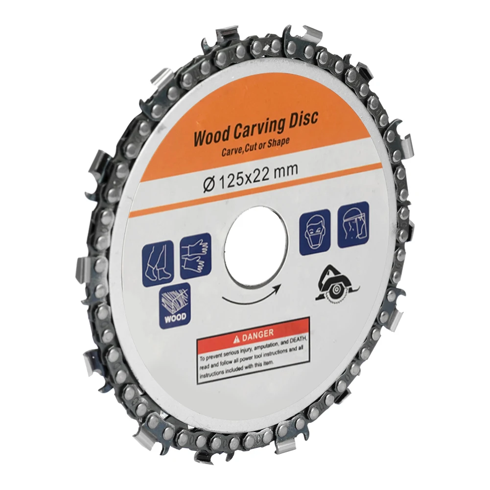

125mm 16 Tooth Stainless Steel Grinding Machine Woodworking Disc Grooving Machine Chains Disc for 5 Inch Angle Grinder