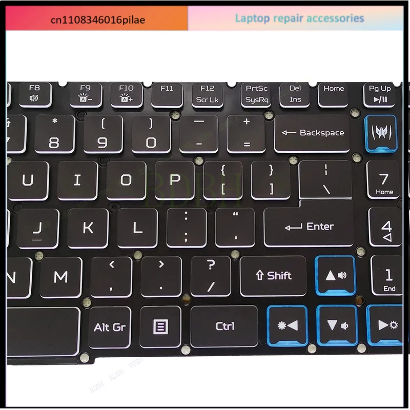 Фото Новая американская клавиатура для ноутбуков Acer Predator Helios 300 PH315-52 PH317-53 PH317-54 N20C3 N18I2 PH517 PT315 PT515-51/52/53/54 №2