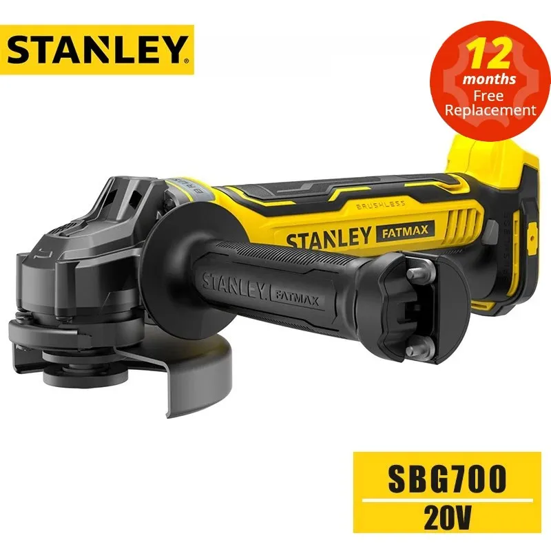 

STANLEY Grinder SBG700 20V Brushless Cordless Angle Grinder 125mm M14 Grinding Machine Without Battery and Charge