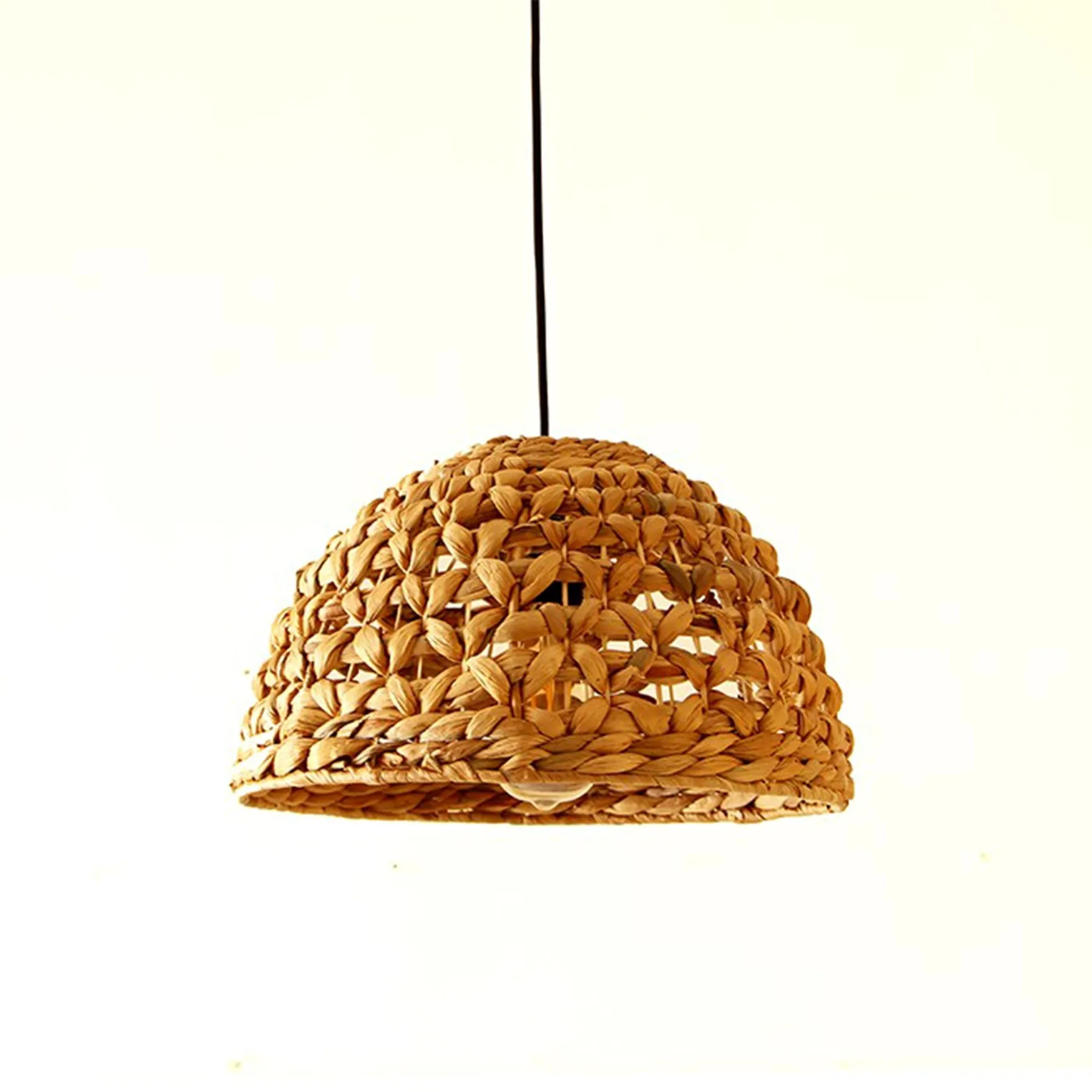 

Люстра из ротанга, подвесной светильник с водяным Гиацинтом, 35x23 см, люстра из ротанга, столовая, Chand