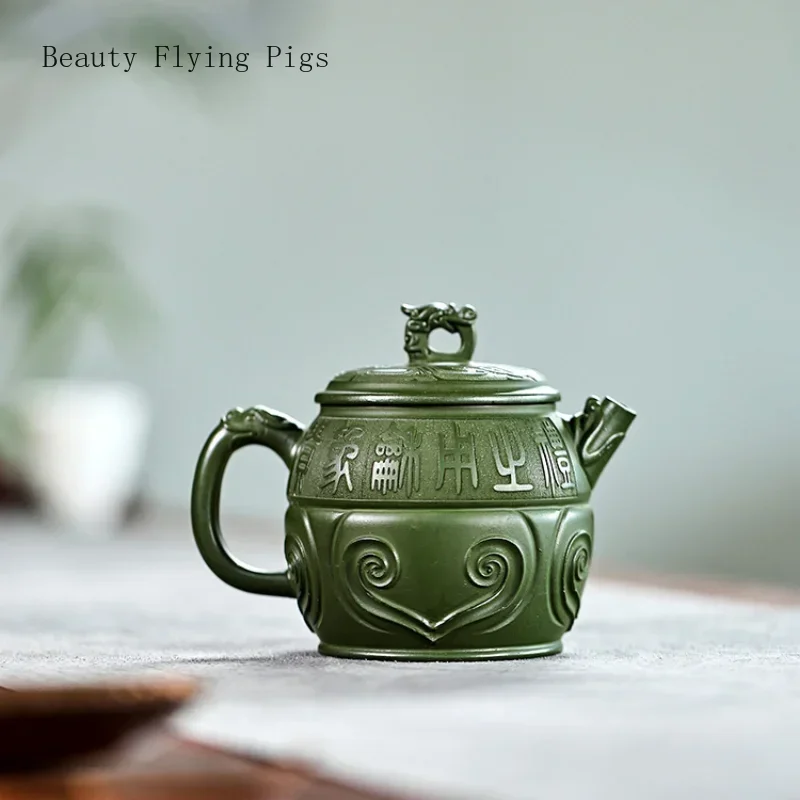 Классическое творчество x см чайник из чистой фиолетовой глины ручной работы