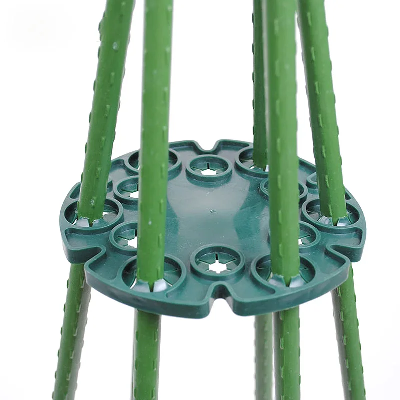 

1pc Garden Frame Plant Support Plant Holder Protection Tray Bamboo Cane Holder Landscape Engineering Balcony Rack Garden Supply