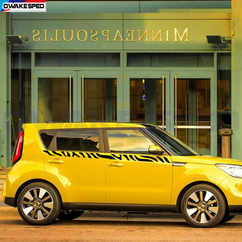 2 шт. наклейки на дверь автомобиля в полоску |