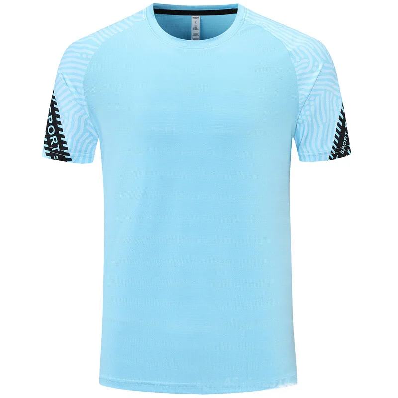 Spring and Summer New Sports Leisure Fitness Quick-drying Tops Fashion Lightweight Breathable Men's T-shirt Men's Large Size