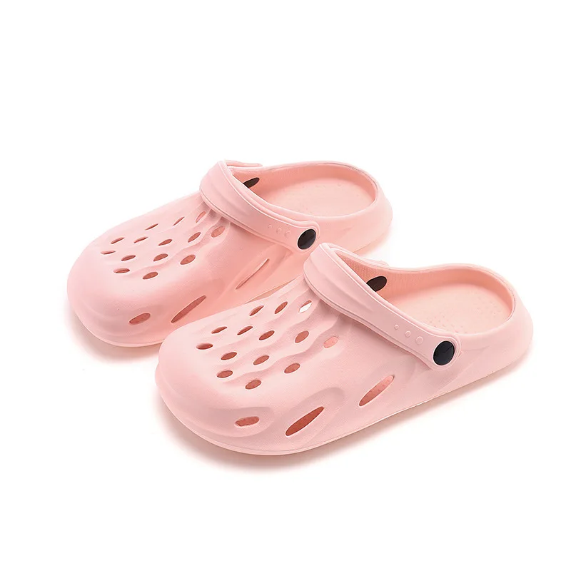 Women Bathroom House Cheese Slippers Light Weight Water Leaky Beach Flip Flop Non-slip Pool Swimming Aqua Shoes