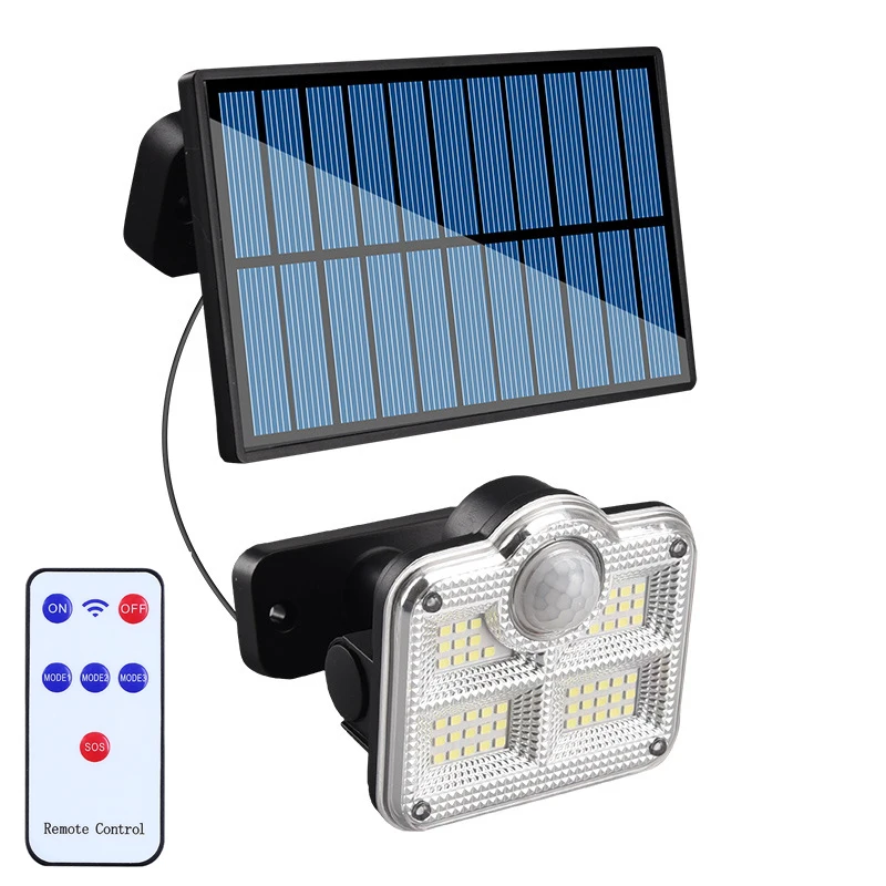 

Светодиодный отражатель на солнечной батарее, уличный Точечный светильник с датчиком движения, садовая настенная лампа, прожексветильник, ...