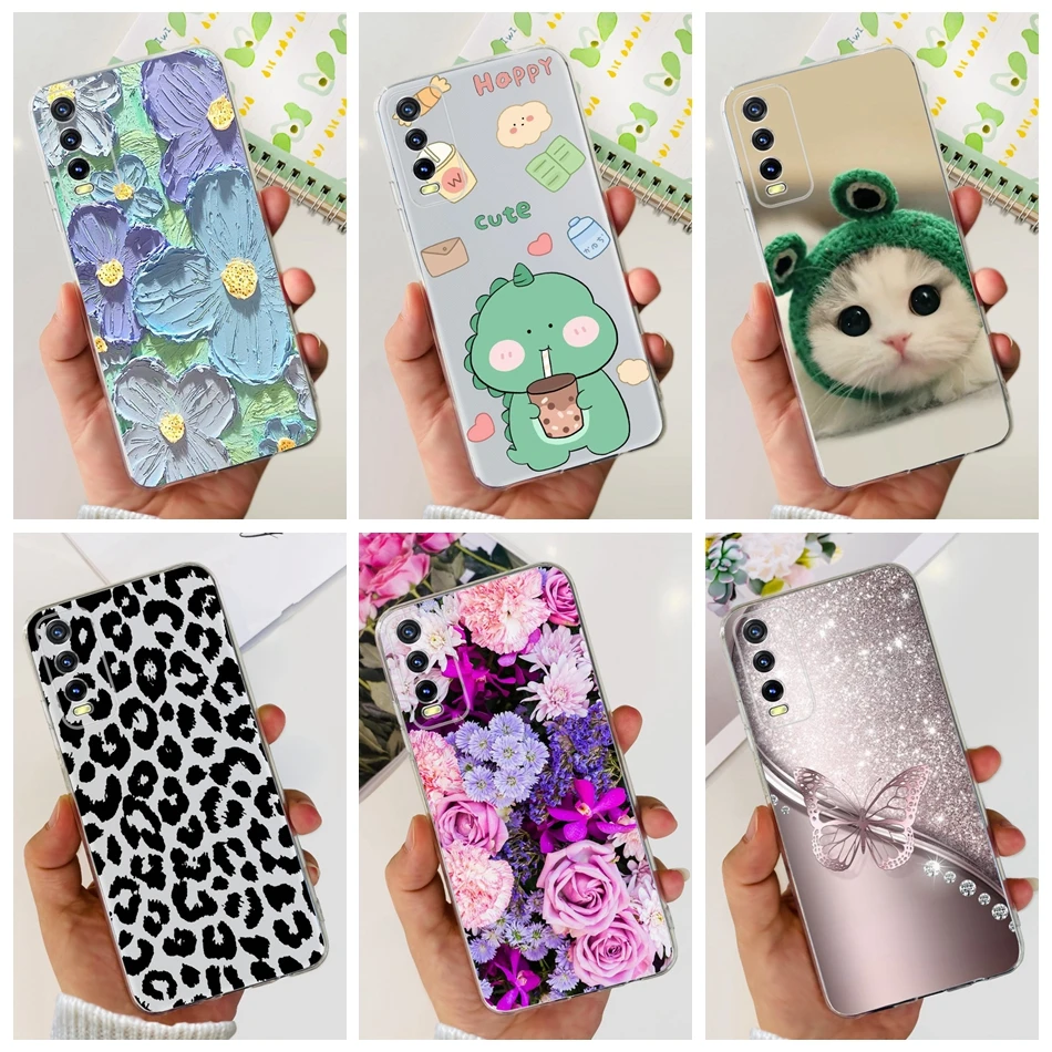ДЛЯ Vivo Y20 2021 чехол для телефона Vivo Y20i Y20A Y20S G милый рисунок мягкий силикон для VivoY20 Y 20 V2029 V2029_PK