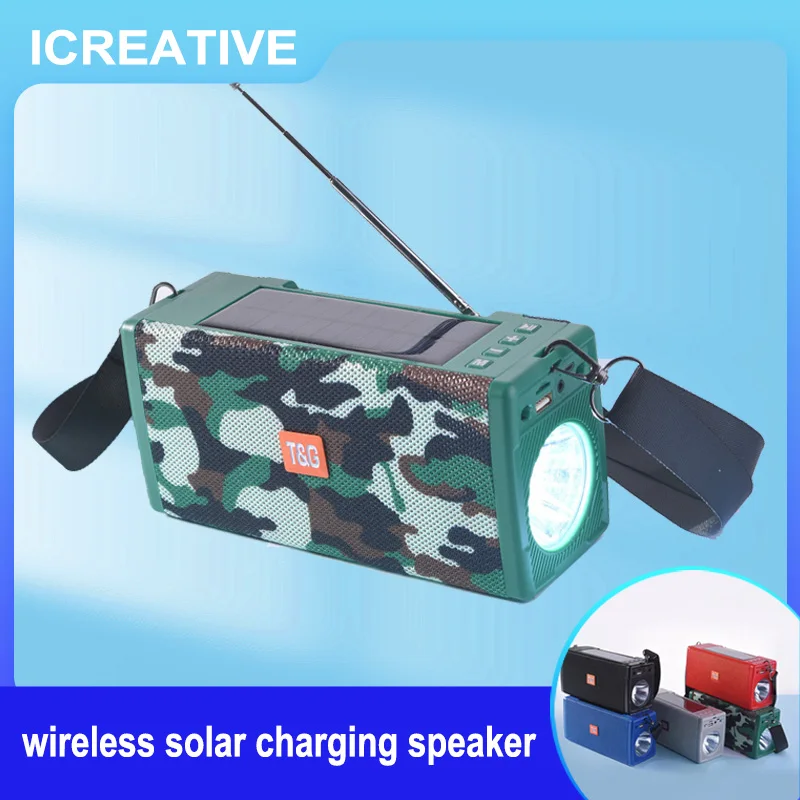 TG188 беспроводная уличная многофункциональная стереосистема с солнечной