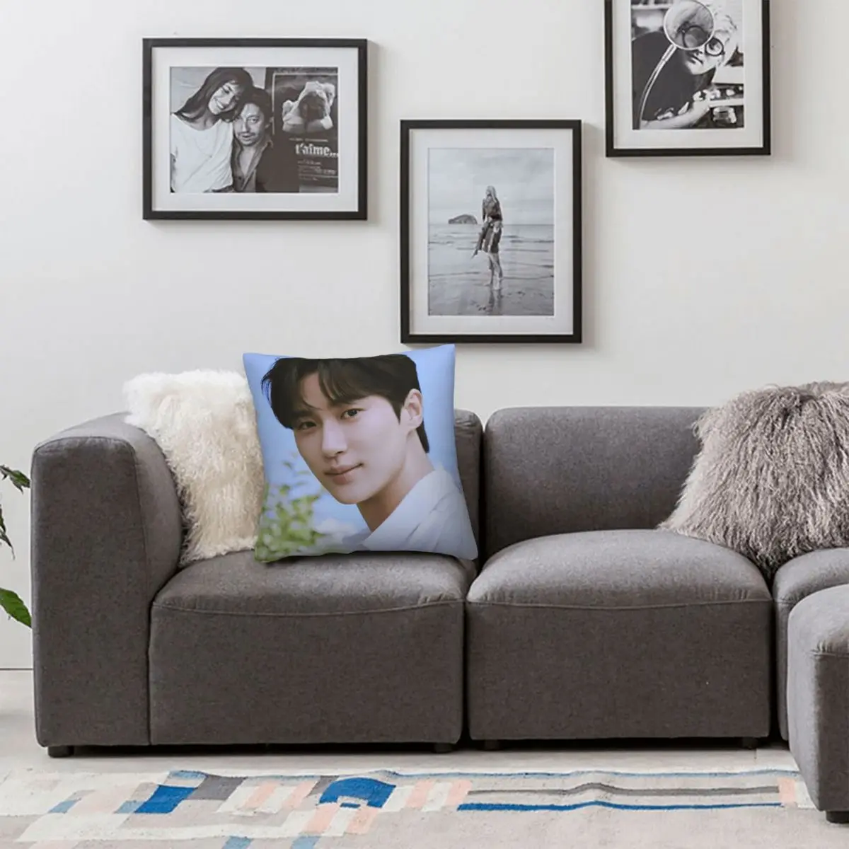 Byeon Woo-seok Корейская наволочка с двусторонним принтом полиэстер чехол для подушки