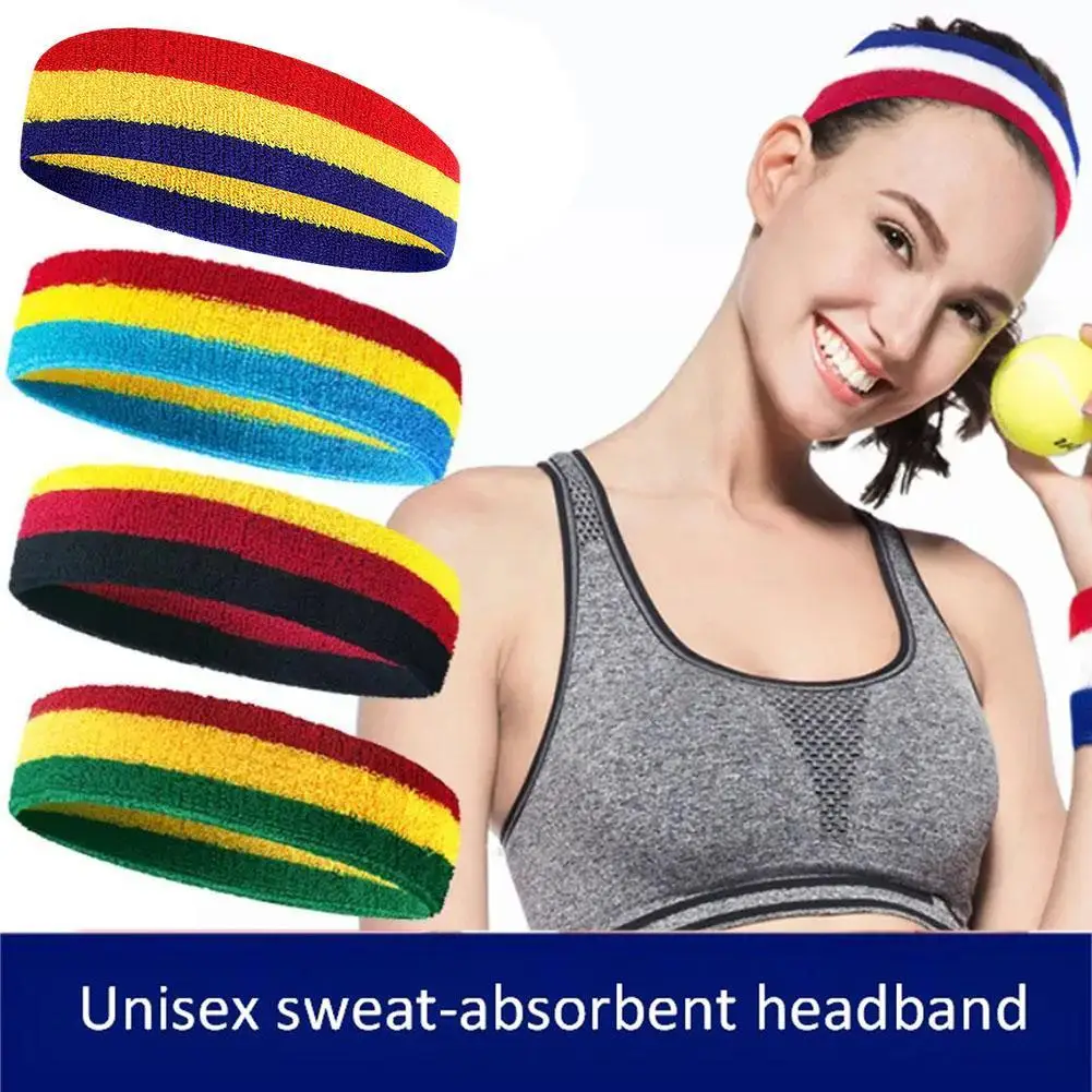 

Unisex Sport Sweatband Headband For Men Women Yoga Hairband Gym Stretch Head Bands Strong Elastic Fitness Run Basketball O0V8