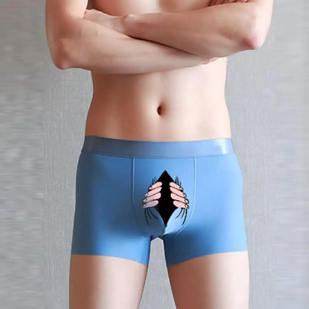 

Трусы с простым принтом средней посадки, мужское нижнее белье, женская повседневная одежда