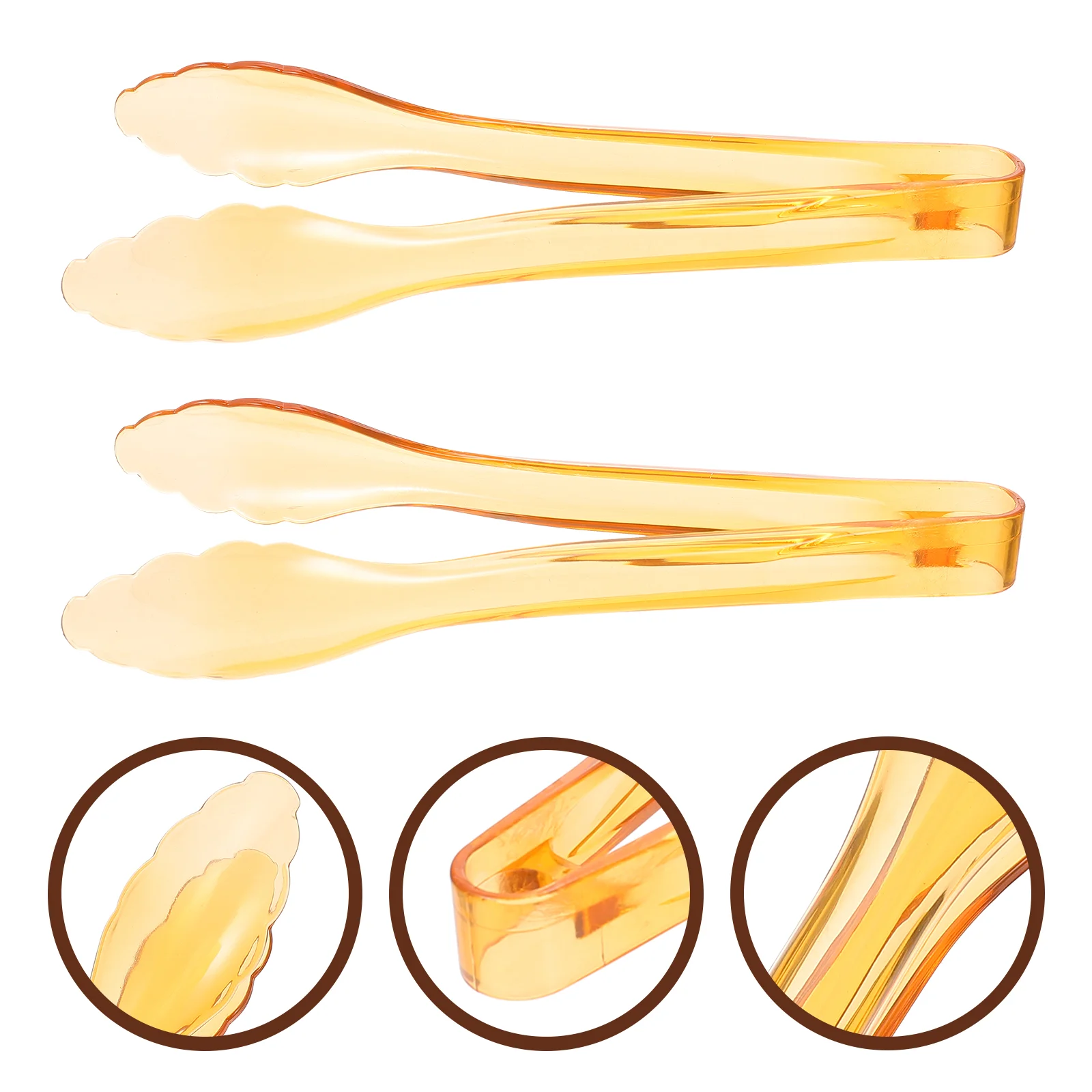 

2Pcs Grip Barbecue Tongs For Kids Salad Tongs For Serving Appetizer Tongs for Indoor Restaurant Home