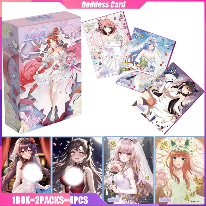 

Charming Goddess Card Anime Figure Collection Booster Box Flower Wedding Series A GODSENT MARRIAGE Game Toy Birthday Gift