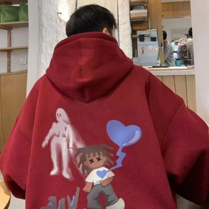 2024 новые мужские японские свитера в стиле Харадзюку аниме большие с широкими