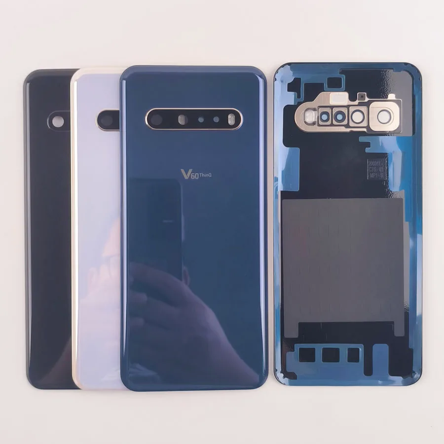 

For LG V60 ThinQ 5G LM-V600 A001LG Battery Cover Rear Glass Door Housing Back Case With Camera Frame Lens