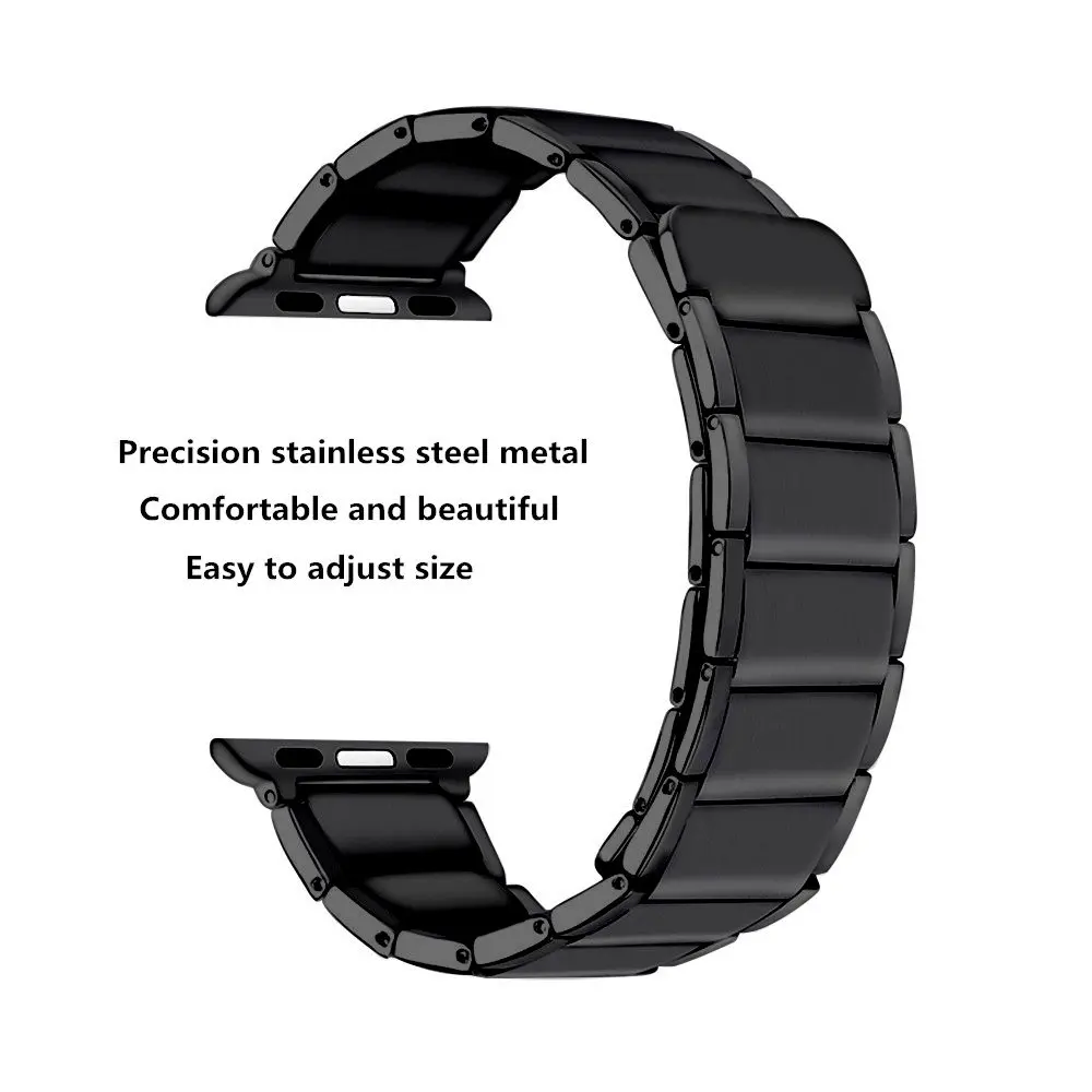 Magnetic strap for apple watch band 44mm 40mm 42mm 38mm 45mm 41mm Stainless Steel metal link bracelet iwatch serie 6 5 4 3 se 7