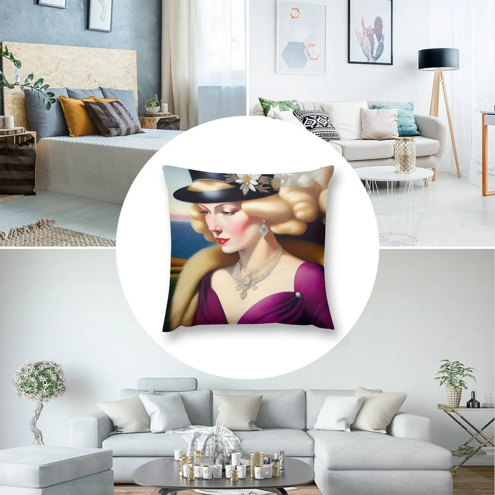 Последнее лето в Мельбурне Джазовое Эко арт-деко женская натюрморт ревущие блики