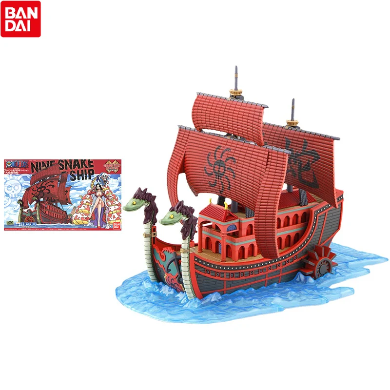 

Bandai One Piece Anime Figure Assembled Model Hancock Nine Snakes Genuine Model Collection Decoration Children Gift