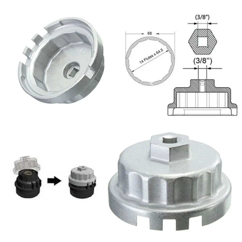

Автомобильные аксессуары 64,5 мм масляный фильтр гаечный ключ инструменты Крышка корпуса 14 канавки для удаления Lexus IS200t/IS250/IS250C/IS300/IS350/IS350C