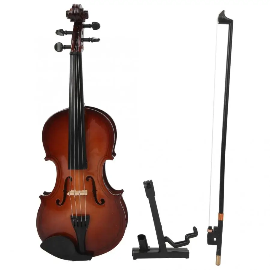 Миниатюрная деревянная модель скрипки 20 см Коллекционная музыкального
