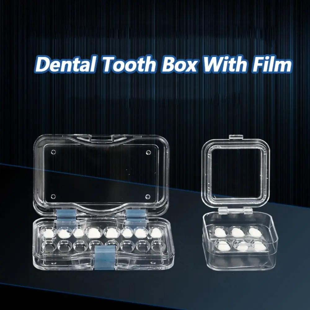 

6/16 Grids Dentistry Tooth Box with Film Denture box Veneers Storage Materials Aesthetic Dentist for Dental Technician Tools