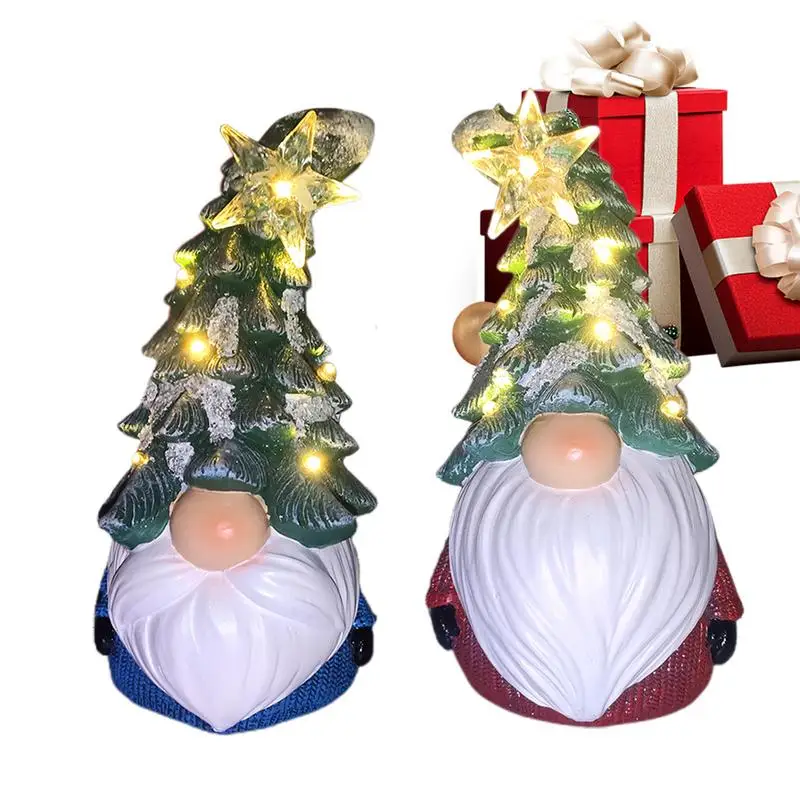 Светящиеся рождественские гномы домашние разноцветные лампочки 2X декоративная