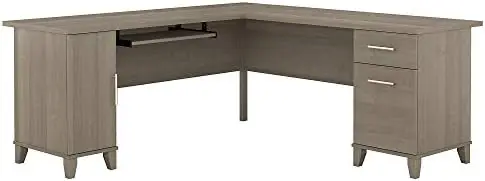 

71W L Shaped Desk, Mocha Cherry