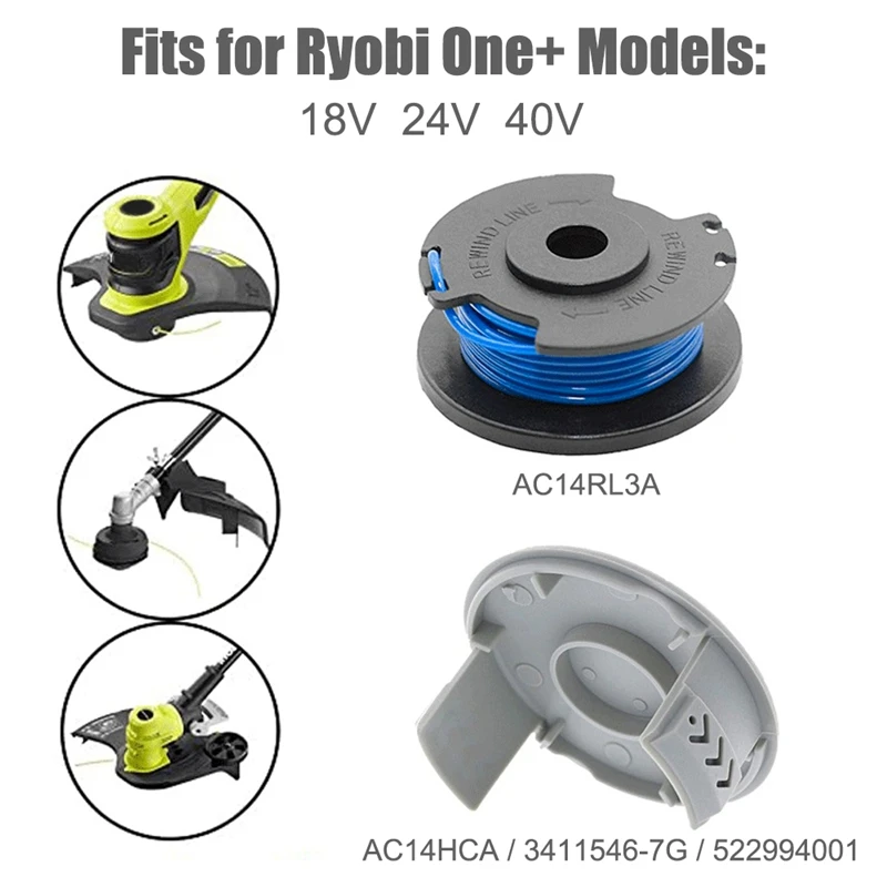 Автокорм для триммера Ryobi One + AC14RL3A 18 В 24 40 в