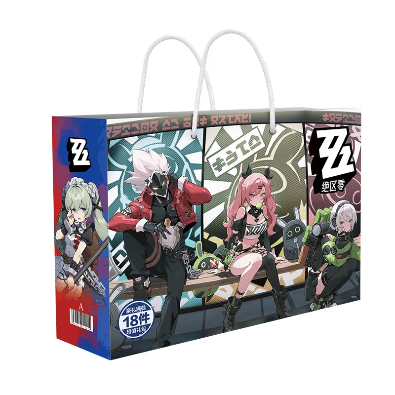 

Anime Game Zenless Zone Zero Lucky Gift Bag Collection Toy Postcard Poster Badge Stickers Bookmark Fans Cosplay Gift