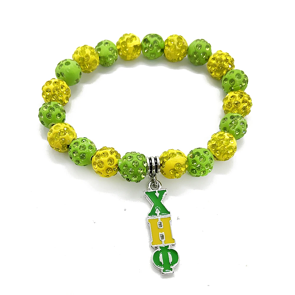 Модный металлический кулон CHI ETA PHI sorority с эмалированными буквами