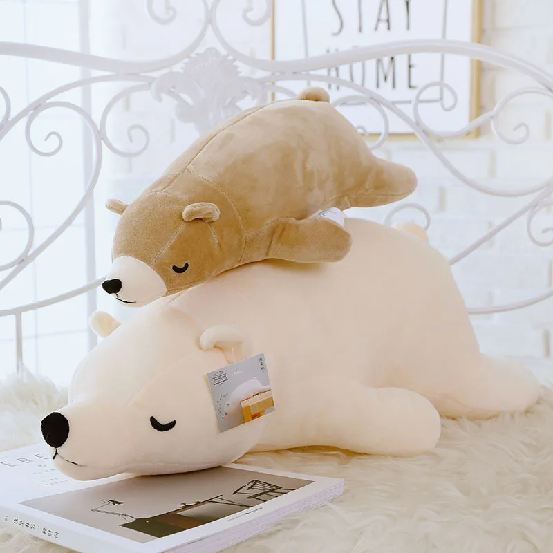 Полярный медведь кукла плюшевая игрушка большая диванная подушка украшение для
