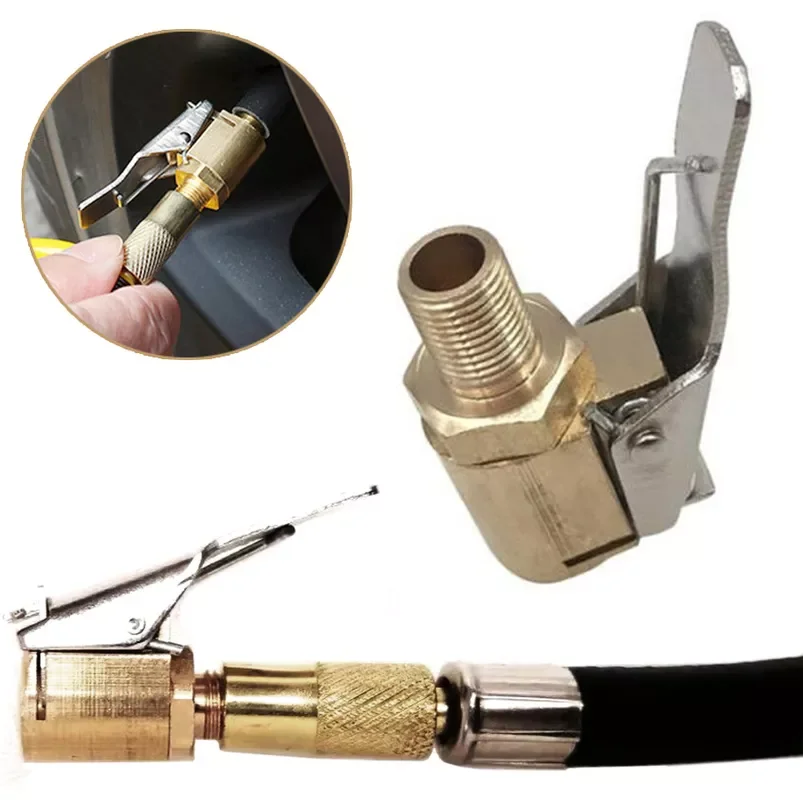 

8mm Tire Nozzle Valve Clip Car Air Chuck Inflator Pump Connector Adapter Universal Auto Tyre Inflating Accessories