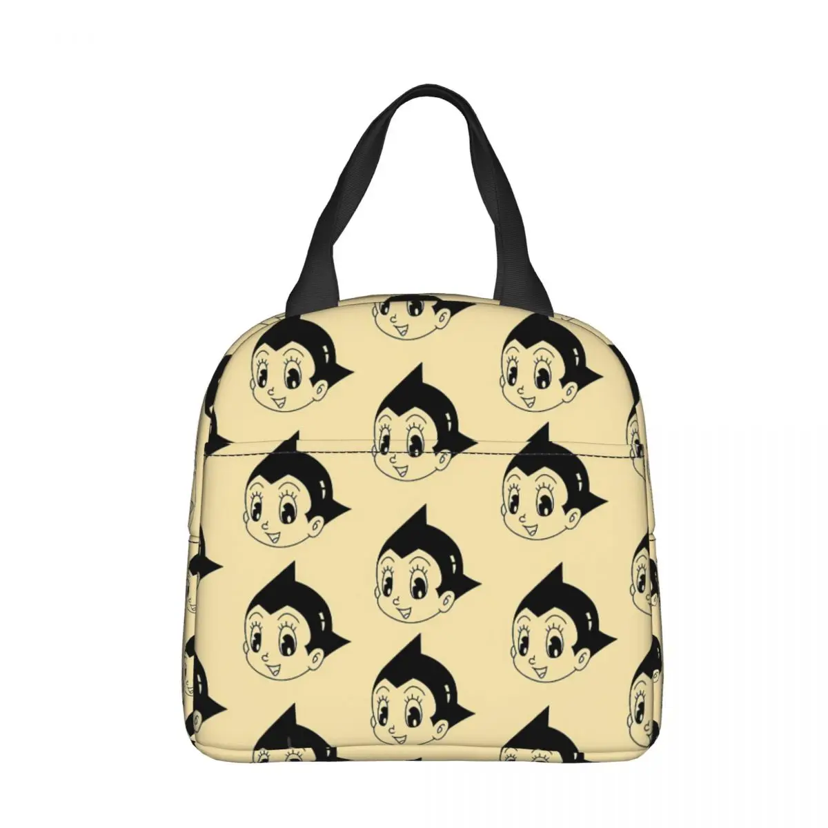 

Yellow Pattern Cooler Lunch BoxAstro Boy Mountaineering Thermal Insulation Portable Food Bag