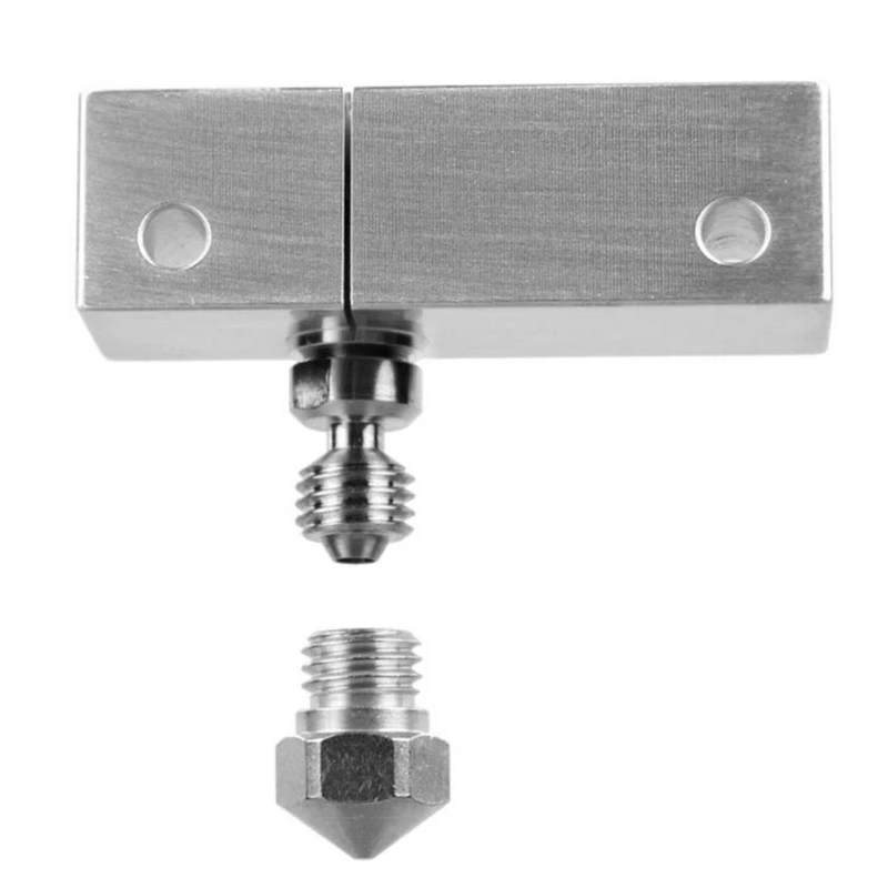 

MK10 All Metal Hotend Kit Heat Break 1.75/0.4MM Nozzle Heater Block 3D Printer Parts MK10 Hotend For Wanhao I3