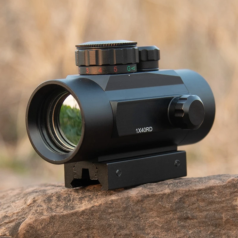 1x40 Тактический прицел охотничий голографический красный зеленый точечный