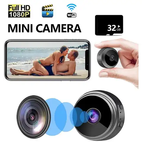 Мини-камера видеонаблюдения A9, 1080P, с поддержкой Wi-Fi