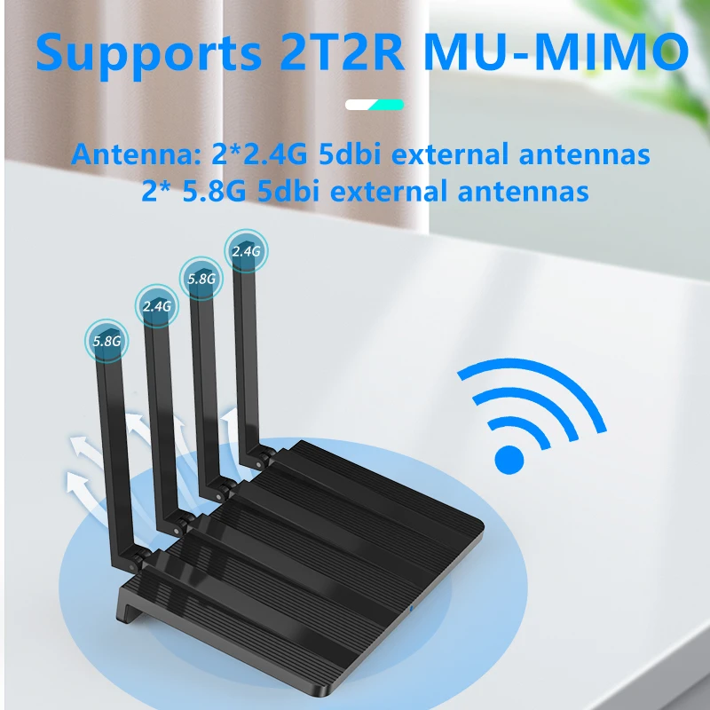Cioswi 1800Mbps Dual Band Gigabit Wireless Router WIFI6 MTK7621A DDR3 256MB Flash 16MB Home WiFi High Speed Z100-A | Компьютеры и офис