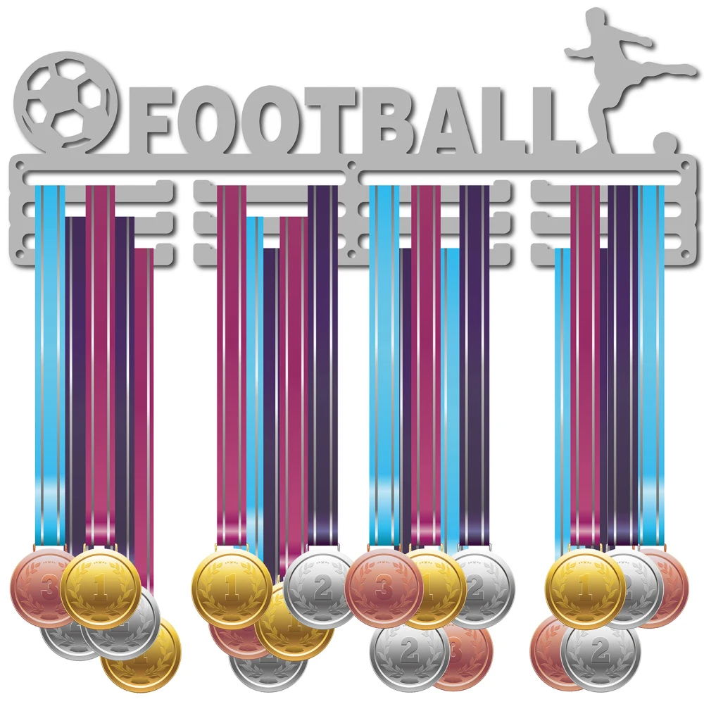 

Держатель медали для футбола, спортивный медаль игрока, выставочный стенд, настенное крепление, вешалка, декоративные держатели медалей для спорта, домашний значок