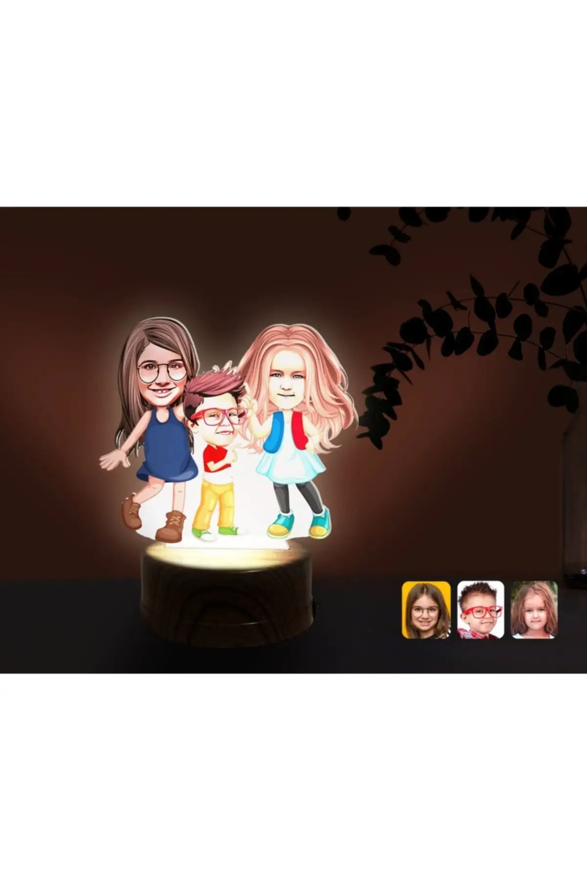 

Personalized Decorative 3d trinkets Led Illuminated Night Lamp with Child Karate